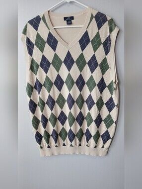 Brooks Brothers 100% Cotton Grandpacore Vest XL Academia Preppy (READ)